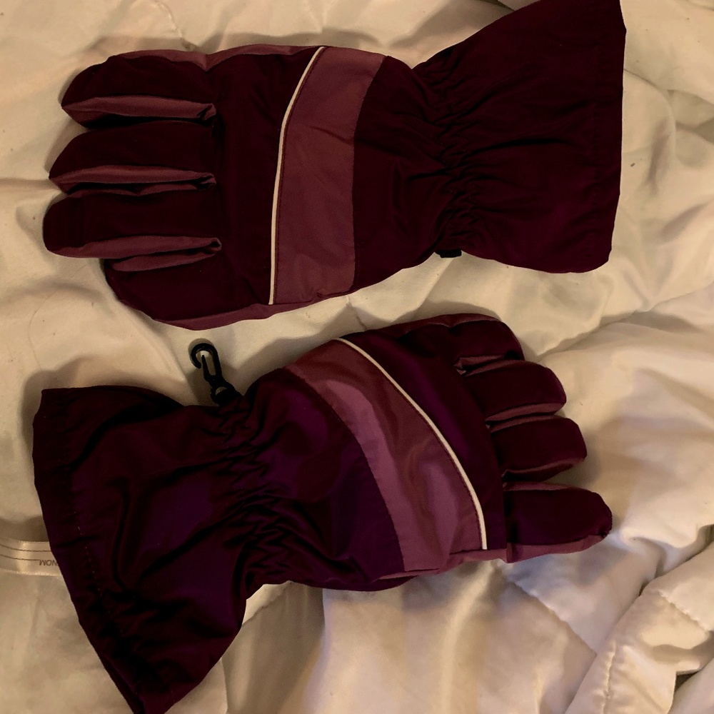 Land's End Purple Ski Gloves for youth/women